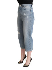 Jeans & Pants Chic Capri Cropped Denim Jeans 700,00 € 8057155129379 | Planet-Deluxe