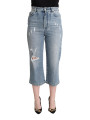 Jeans & Pants Chic Capri Cropped Denim Jeans 700,00 € 8057155129379 | Planet-Deluxe