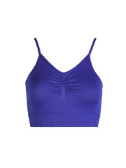 Indigo blaue gerippte Damen-Bralette