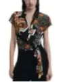 Buntes Desigual-Oberteil mit Blumenmuster