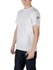 Weißes T-Shirt mit rotem Logo