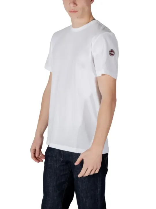 Weißes T-Shirt mit rotem Logo