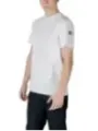 Weißes T-Shirt mit rotem Logo