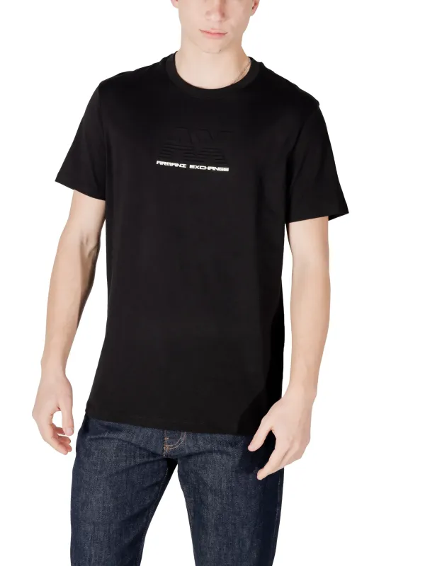 Schwarzes Armani Exchange T-Shirt Schwarzes Armani Exchange T-Shirt