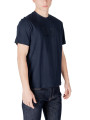 Graues EA7 Herren Kurzarm-T-Shirt