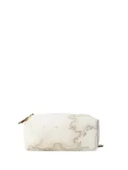 Weiße Leder Pochette Prima Classe