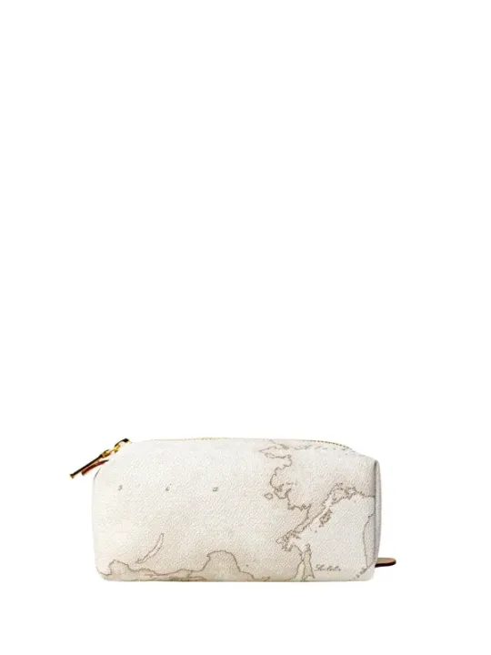 Weiße Leder Pochette Prima Classe