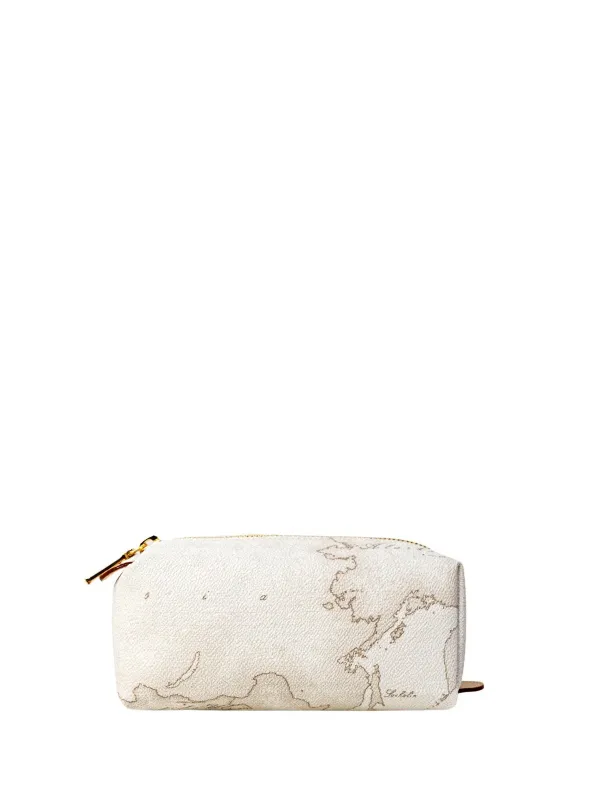 Weiße Leder Pochette Prima Classe