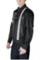 Schwarze Blauer Jacke mit Streifen