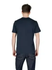 Längeres Baumwoll-T-Shirt mit Rundhalsausschnitt