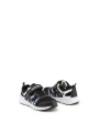 Schwarze Jungen-Sneakers mit blauen Akzenten