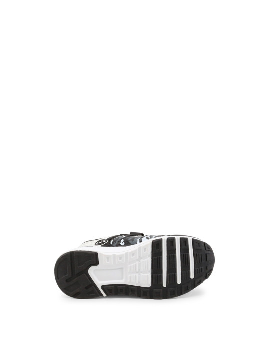 Schwarze weiße Sneaker Sohle