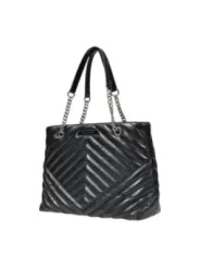 Quilted schwarze Armani Exchange Handtasche