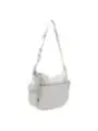 Weiße Leder Schultertasche Desigual Detail