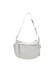 Cremefarbene Desigual Leder Schultertasche