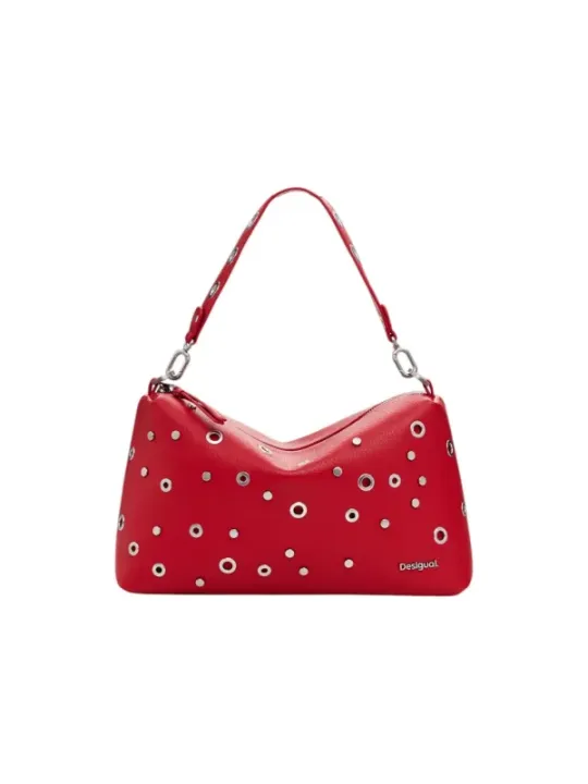 Rotes Leder Desigual Henkeltasche