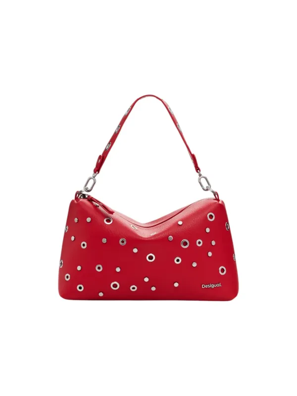 Rotes Leder Desigual Henkeltasche