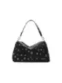 Schwarze Desigual Leder Schultertasche