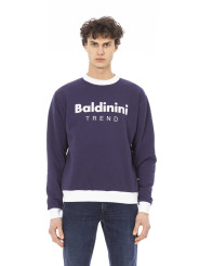 Sweaters Elegant Purple Cotton Sweatshirt 200,00 € 2000050081279 | Planet-Deluxe