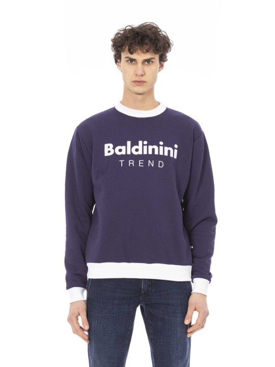 Sweaters Elegant Purple Cotton Sweatshirt 200,00 € 2000050081279 | Planet-Deluxe