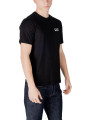 EA7 weißes Logo Baumwoll-T-Shirt