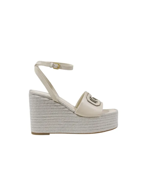 Weiße Guess Keilpumps mit Riemchen Weiße Guess Keilpumps mit Riemchen