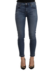 Jeans & Pants Chic Slim Fit Blue Washed Jeans 300,00 € 7333413043276 | Planet-Deluxe