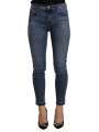 Jeans & Pants Chic Slim Fit Blue Washed Jeans 300,00 € 7333413043276 | Planet-Deluxe