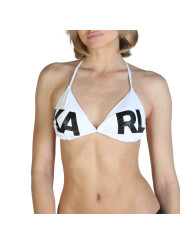 Weißes Karl Lagerfeld Bikini-Oberteil