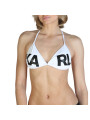 Weißes Karl Lagerfeld Bikini-Oberteil