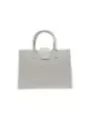 Graue Armani Exchange Lederhandtasche elegant