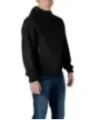 Schwarze Kapuzenjacke mit Reißverschluss