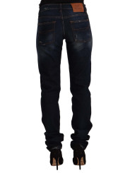 Jeans & Pants Chic Mid-Waist Skinny Jeans in Dark Blue Wash 200,00 € 8033835400839 | Planet-Deluxe
