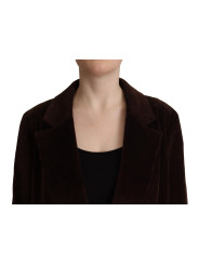 Jackets & Coats Elegant Burgundy Double-Breasted Trench Coat 2.000,00 € 8057155048083 | Planet-Deluxe