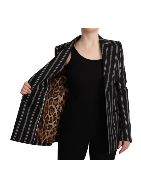 Jackets & Coats Elegant Striped Wool Stretch Jacket 2.600,00 € 8057155021468 | Planet-Deluxe