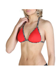 Rotes Karl Lagerfeld Halter-Bikini-Top