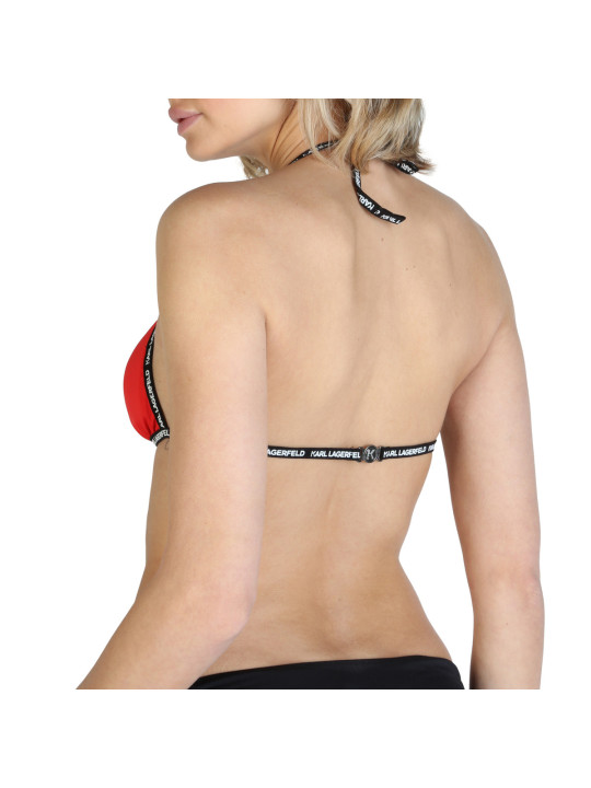 Karl Lagerfeld roter Bikini-Oberteil