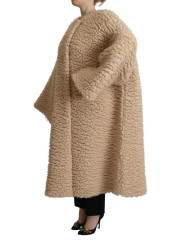 Jackets & Coats Elegant Beige Cashmere Overcoat Jacket 5.000,00 € 8057155149421 | Planet-Deluxe