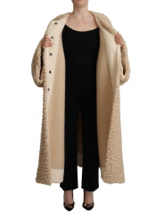 Jackets & Coats Elegant Beige Cashmere Overcoat Jacket 5.000,00 € 8057155149421 | Planet-Deluxe