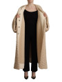 Jackets & Coats Elegant Beige Cashmere Overcoat Jacket 5.000,00 € 8057155149421 | Planet-Deluxe