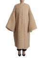 Jackets & Coats Elegant Beige Cashmere Overcoat Jacket 5.000,00 € 8057155149421 | Planet-Deluxe