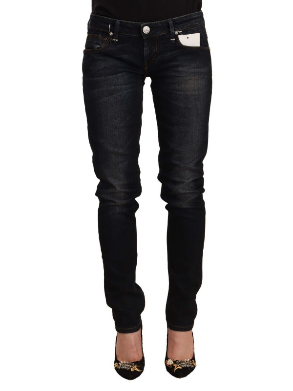 Jeans & Pants Chic Black Washed Skinny Jeans for Her 300,00 € 8058301886078 | Planet-Deluxe