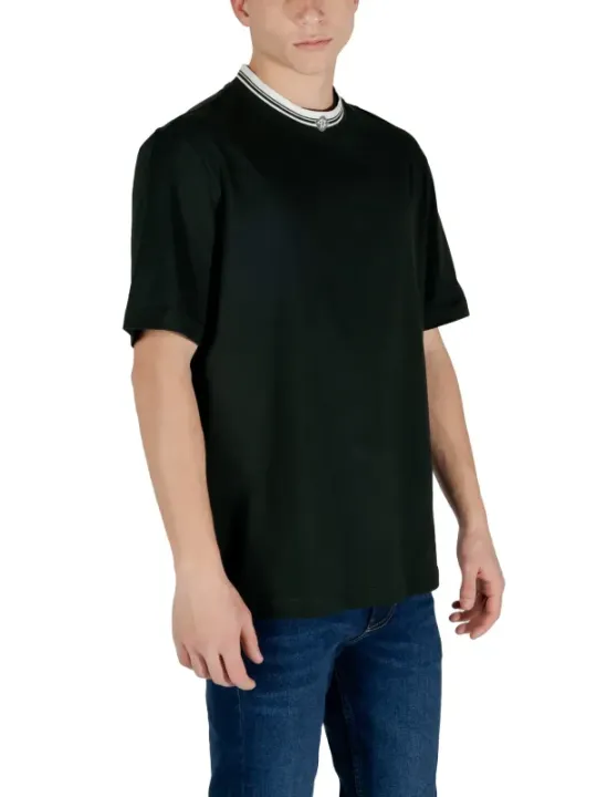 Schwarzes V-Ausschnitt T-Shirt Armani Exchange