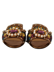 Flat Shoes Chic Floral Print Flat Sandals with Faux Pearl Detail 2.000,00 € 8053286887560 | Planet-Deluxe