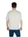 Gestreiftes graues Armani Exchange T-Shirt