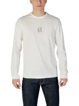 Weißes Armani Exchange Langarm-T-Shirt