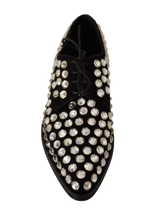 Flat Shoes Elegant Crystal-Embellished Lace-Up Flats 3.000,00 € 8059226952060 | Planet-Deluxe