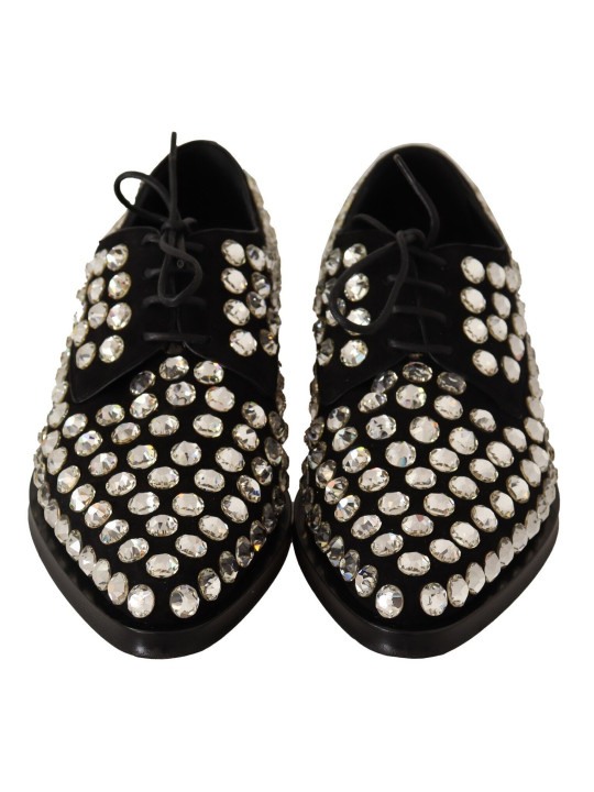 Flat Shoes Elegant Crystal-Embellished Lace-Up Flats 3.000,00 € 8059226952060 | Planet-Deluxe