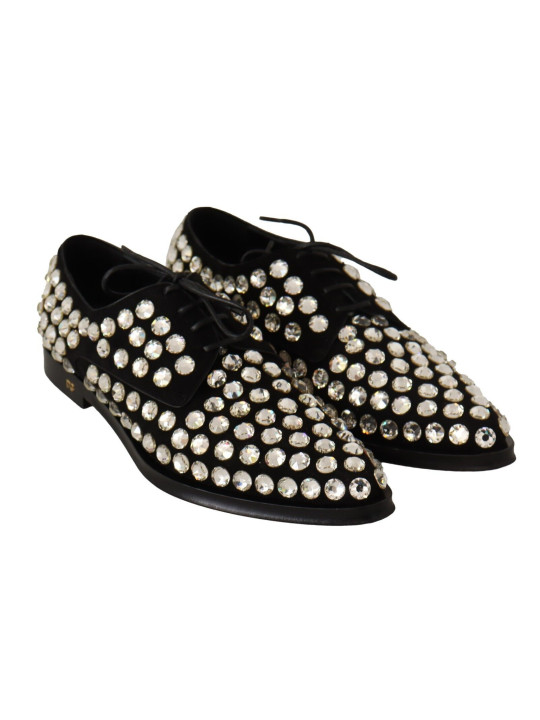 Flat Shoes Elegant Crystal-Embellished Lace-Up Flats 3.000,00 € 8059226952060 | Planet-Deluxe