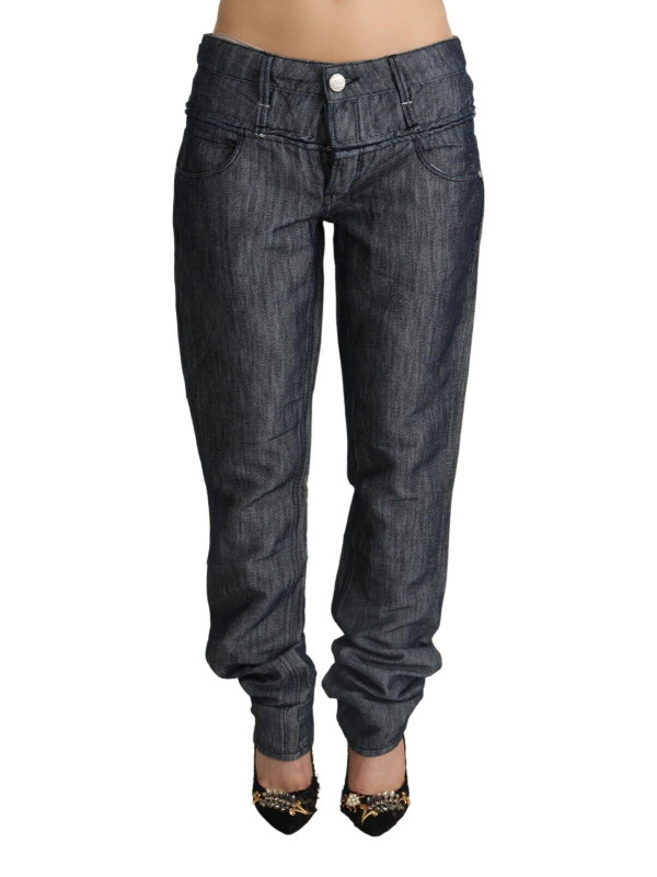 Jeans & Pants Elegant Mid Waist Straight Cut Denim 250,00 € 8058301886092 | Planet-Deluxe